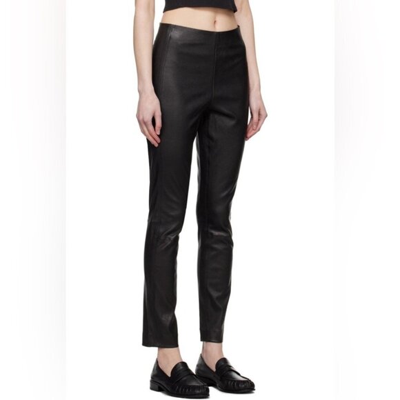 * Deadstock NWT Vintage Genuine Leather Slim Fit Pants Size XS (vtg 30)